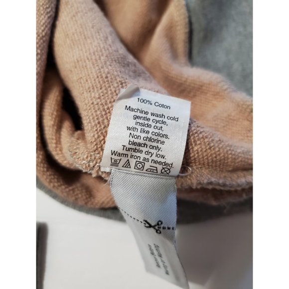 J. Crew French Terry Sweatshirt Gray & White Damask Medallion Print - Size XS - Picture 7 of 7